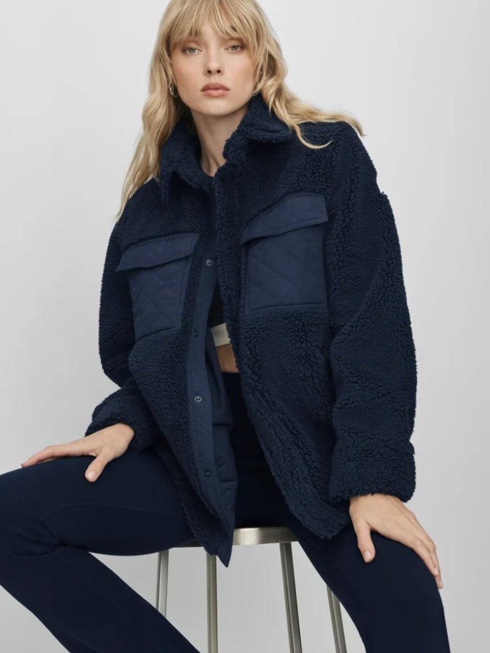 alo Sherpa Edge Shacket